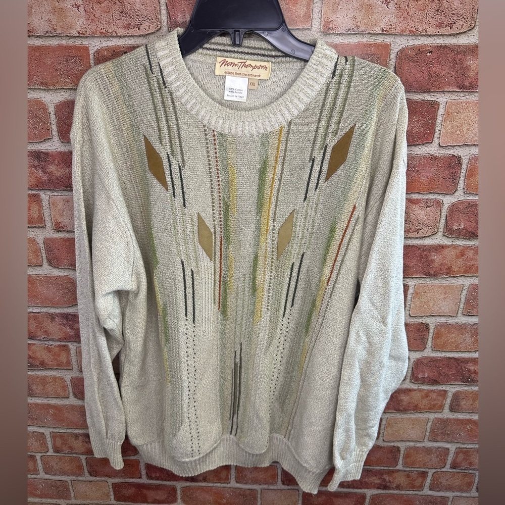 Norm Thompson vintage beige Sweater for Men XL